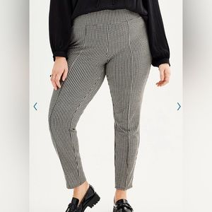 Nine West houndstooth print pointe leggings skinny pants. Size 2X. Worn once.
